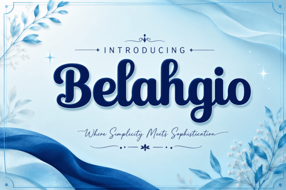 Belahgio: Where Retro Charm Meets Modern Script Elegance