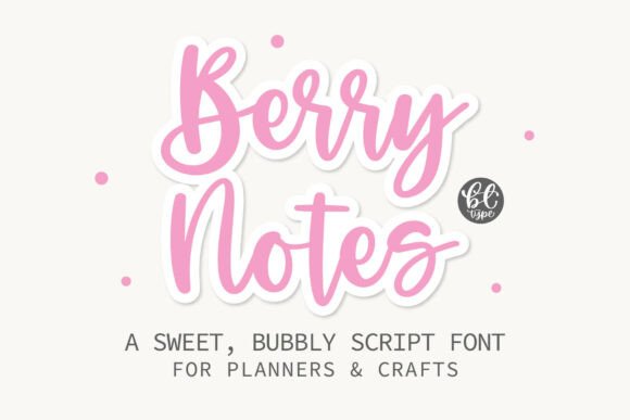 Berrynotes: A Sweet Handwritten Font for Cozy, Creative Projects