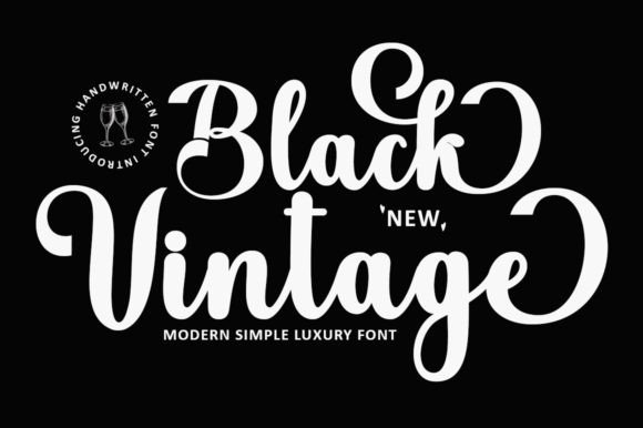 Black Vintage Script: The Elegant Typeface for Timeless Design