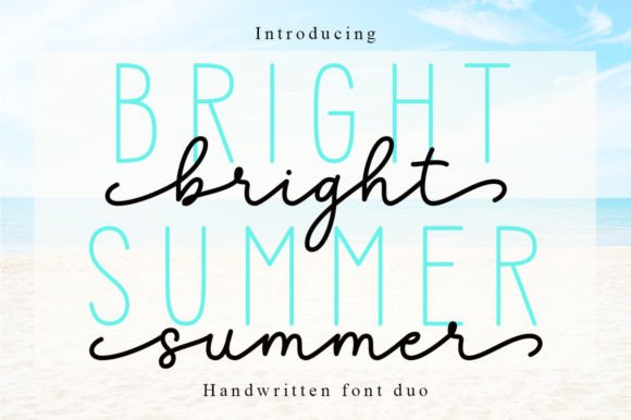 Bright Summer Duo: Blending Sans Serif and Script
