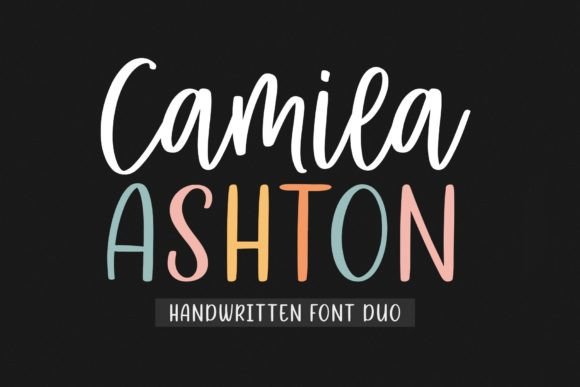 Camila Ashton: The Handwritten Font Duo for Modern Branding