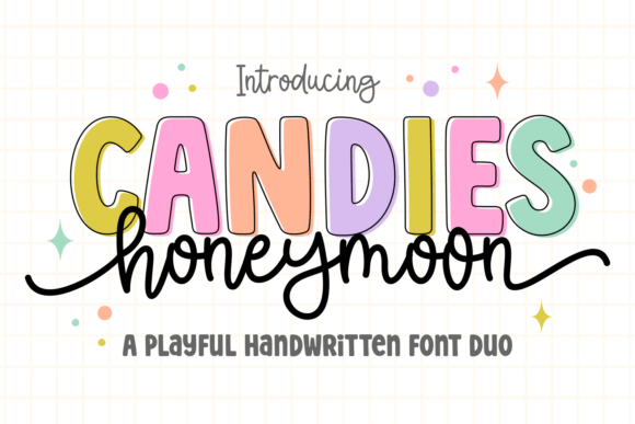 Candies Honeymoon: A Sweet Blend of Bold Display and Flowing Script