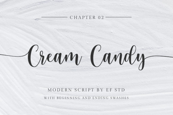 Cream Candy: A Modern Script Font That Brings Elegant Swashes to Your Projects