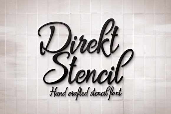 Direkt Stencil: A Script Font for Elegant, Handwritten Projects