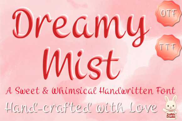 Dreamy Mist: A Handwritten Font for Creative Projects