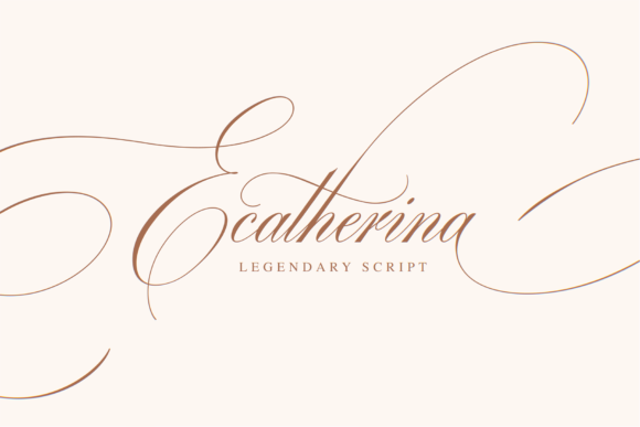 Ecatherina: A Script Font for Your Most Elegant Designs
