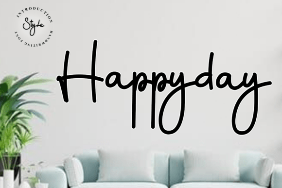 Happyday: A Modern Script Font for Elegant Design