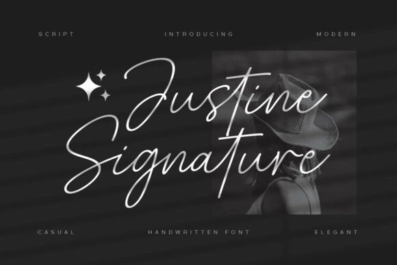 Justine Signature: A Stylish Handwritten Script for Modern Brands