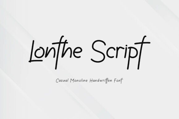 Lonthe: A Modern Script Font for Authentic Branding