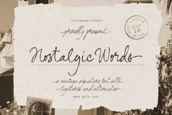 Nostalgic Words: Crafting Timeless Design