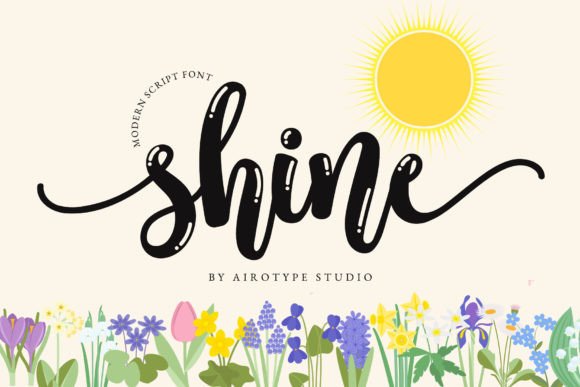 Shine: A Bouncy and Bold Script Calligraphy Font