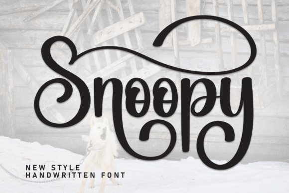 Snoopy: The Script Font That Brings Handwritten Elegance to Your Designs