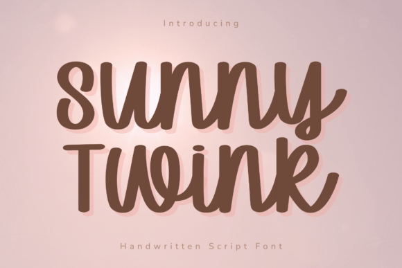 Sunny Twink: A Handwritten Script Font for Friendly Designs