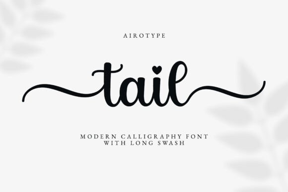 Tail Font: Elegant Script Calligraphy for Modern Designs