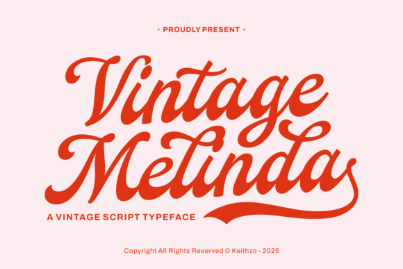 Vintage Melinda: A Script Font with Retro Romance